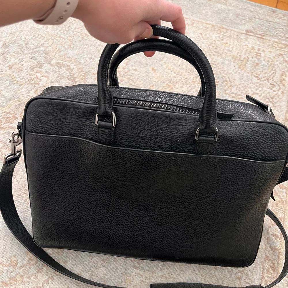 Michael Kors Black Briefcase with Structured Design and High-Quality Leather